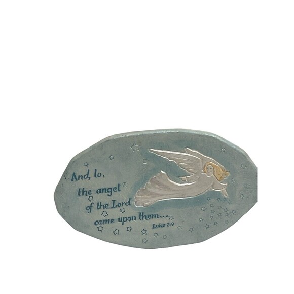 Russ Angels of Inspiration stoneware message plaque - Picture 1 of 8